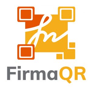 Logotipo firmaQR - vertical fondo blanco
